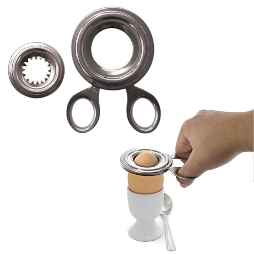 Easy Make CMKU6271 CORTADOR CÁSCARA HUEVO, Stainless Steel, Silber, One Size von COOK CONCEPT