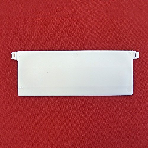 Easy-Shadow - 100 Stück Hochwertige Beschwerungsplatten inkl. Verbindungskette Gewicht für Lamellenvorhang Stofflamellen Breite 127 mm - weiß von Easy-Shadow