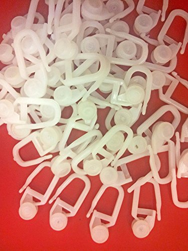 Easy-Shadow - 100 Stück Innenlaufrollen IL-Rolle 7 mm Laufrolle mit Faltenhaken für Kräuselband passend für Vorhangschienen Laufschienen - weiß Easy-Shadow - 100 Stück Innenlaufrollen IL-Rolle 7 mm Laufrolle mit Faltenhaken für Kräuselband passend für Vorhangschienen Laufschienen - weiß von Easy-Shadow