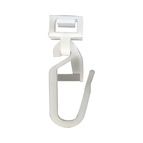 Easy-Shadow - 40 Stück Klick-Gleiter Gardinengleiter Faltengleiter Faltenlegehaken Gleiter 4 mm Kopf mit Faltenhaken für Faltenband Kräuselband passend für Gardinenschienen Vorhangschienen Gardinenbretter Gardinen Laufschienen – weiß Easy-Shadow - 40 Stück Klick-Gleiter Gardinengleiter Faltengleiter Faltenlegehaken Gleiter 4 mm Kopf mit Faltenhaken für Faltenband Kräuselband passend für Gardinenschienen Vorhangschienen Gardinenbretter Gardinen Laufschienen – weiß von Easy-Shadow
