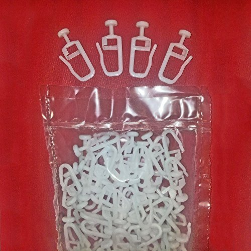 Easy-Shadow - 50 Stück Faltengleiter Gleiter 8 mm Kopf mit Faltenlegehaken für Kräuselband passend für Vorhangschienen Laufschienen - weiß Easy-Shadow - 50 Stück Faltengleiter Gleiter 8 mm Kopf mit Faltenlegehaken für Kräuselband passend für Vorhangschienen Laufschienen - weiß von Easy-Shadow