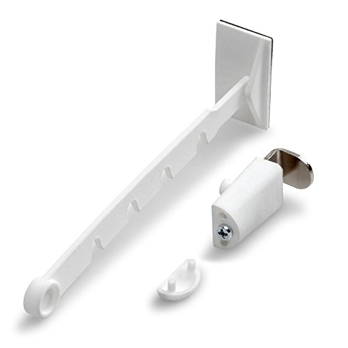 Easy-Shadow - 8 Stück Kipp-Regler für Fenster Fensterfeststeller mit Klemmträger zum Einstellen der Fensteröffnung - weiß von Easy-Shadow