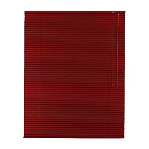 Easy-Shadow Hochwertige Alu-Aluminium Jalousie Rollo Jalousette 100 x 250 cm / 100x250 cm in Farbe rot - Bedienseite rechts / Maßanfertigung von Easy-Shadow