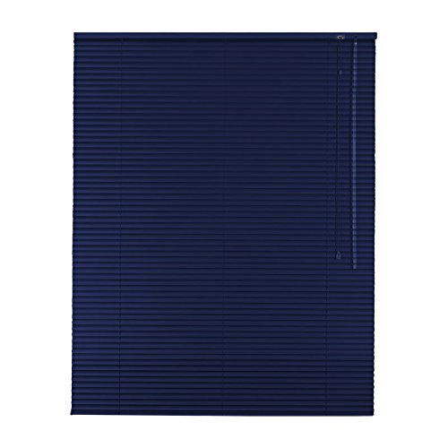 Easy-Shadow Hochwertige Alu-Aluminium Jalousie Rollo Jalousette 60 x 100 cm / 60x100 cm in Farbe dunkelblau - Bedienseite rechts / Maßanfertigung von Easy-Shadow