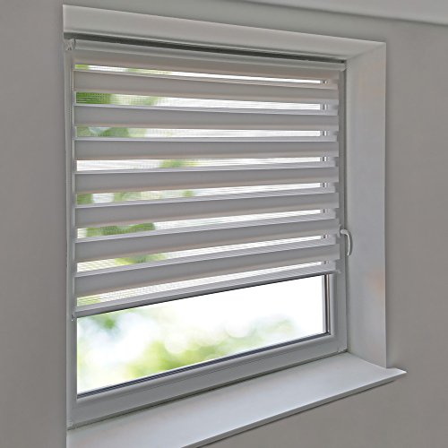 Easy-Shadow Universal Doppelrollo Klemmrollo Außenmaß Breite 80 x 100 cm Höhe - 80x100 cm weiß - Vario Kleberollo Easy&Fix inkl. 2 Stück Klemmträger und Seitenführung Easy-Shadow Universal Doppelrollo Klemmrollo Außenmaß Breite 80 x 100 cm Höhe - 80x100 cm weiß - Vario Kleberollo Easy&Fix inkl. 2 Stück Klemmträger und Seitenführung von Easy-Shadow