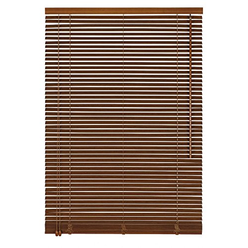 Easy-Shadow Holzjalousie Holz-Jalousie Bambus Jalousette Echtholz Rollo Jalousette 60 x 130 cm / 60x130 cm in Farbe braun - Bedienseite Links // Maßanfertigung von Easy-Shadow