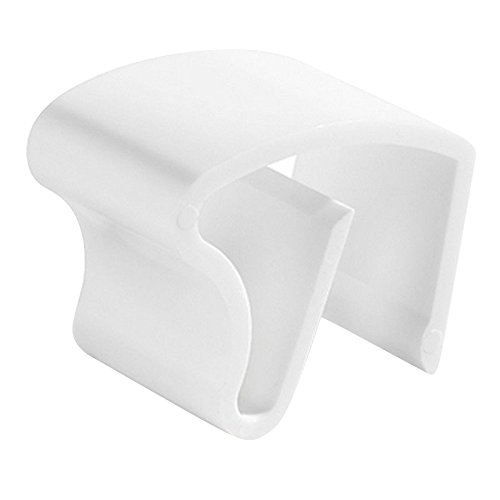 Easy-Shadow Klemmträger weiß für Jalousien - Jalou-klick Klemmhalter Träger für Jalousetten 25 x 25 mm Oberkopf - Montage ohne Bohren (4er Set) von Easy-Shadow