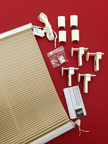 Easy-Shadow Plissee Faltstore Breite x Höhe 55 x 130 cm / 55x130 cm inkl. 4 Stück Klemmträger in der Farbe creme ohne bohren am Fenster - Rollo Jalousie Faltrollo verspannt Stoff crash / crush - kürzbar / einstellbar in der Höhe auf 80 cm / 90 cm / 100 cm / 110 cm / 120 cm / 130 cm max. 140 cm Easy-Shadow Plissee Faltstore Breite x Höhe 55 x 130 cm / 55x130 cm inkl. 4 Stück Klemmträger in der Farbe creme ohne bohren am Fenster - Rollo Jalousie Faltrollo verspannt Stoff crash / crush - kürzbar / einstellbar in der Höhe auf 80 cm / 90 cm / 100 cm / 110 cm / 120 cm / 130 cm max. 140 cm von Easy-Shadow