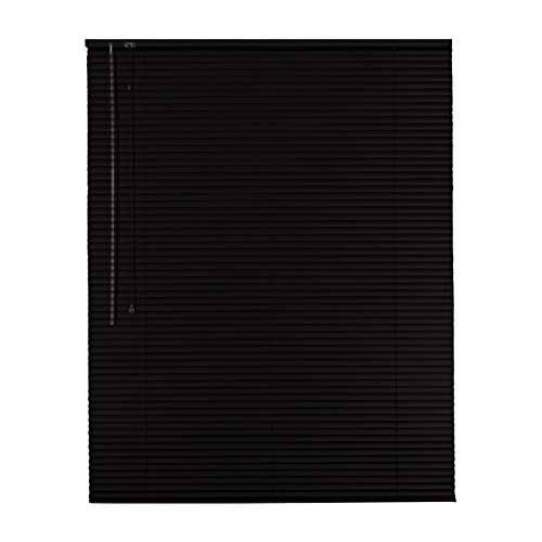 Original Easy-Shadow Aluminium Jalousie Jalousette Breite 45 x 130 cm Höhe in Farbe schwarz - Bedienseite links - Fensterjalousie Jalousien Alu-Jalousien Alu-Jalousetten Fenster Rollo Lamellenbreite 25 mm Lamellen / Maßanfertigung von Easy-Shadow