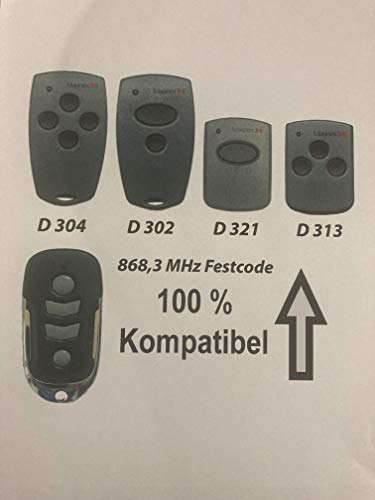 Ersatz Handsender für Marantec Digital 302 304 313 321 382 384 868,3 MHz Festcode von Easy-Tec