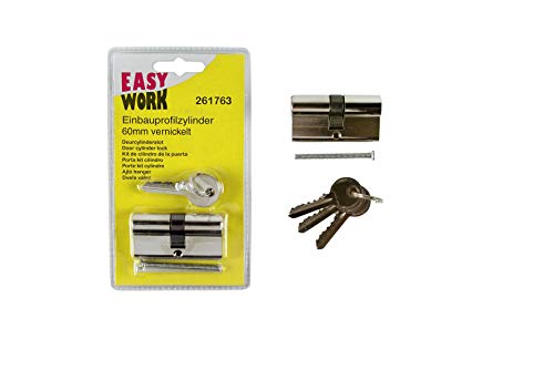 Easy Work 261763 Einbauprofilzylinder 60mm von Easy Work