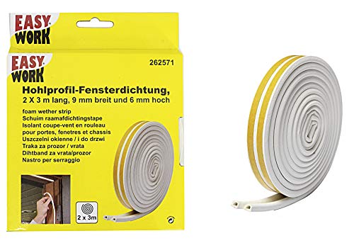 Easy Work 262571 Hohlprofil Dichtung 9mmx6m von Easy Work