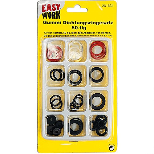 Easy Work 261631 Gummi Dichtungsringe Sortiment 50-teilig Easy Work 261631 Gummi Dichtungsringe Sortiment 50-teilig von Easy Work