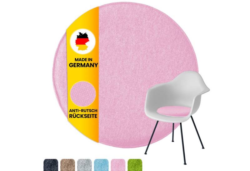 Easy and Green Sitzkissen Filz Rund 38cm - Made in Germany - waschbar und rutschfest von Easy and Green