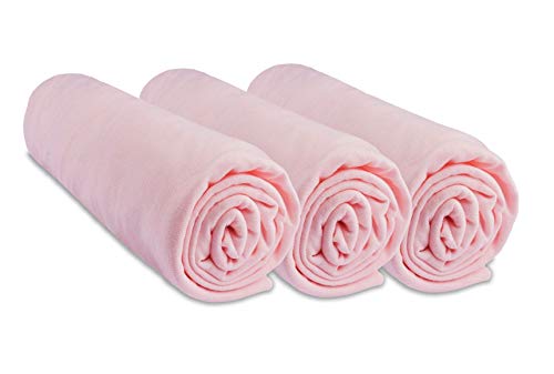 3 Spannbetttücher Baumwolle für Babybett 50 x 100 – 6 Farben Erhältlich von Easy dort