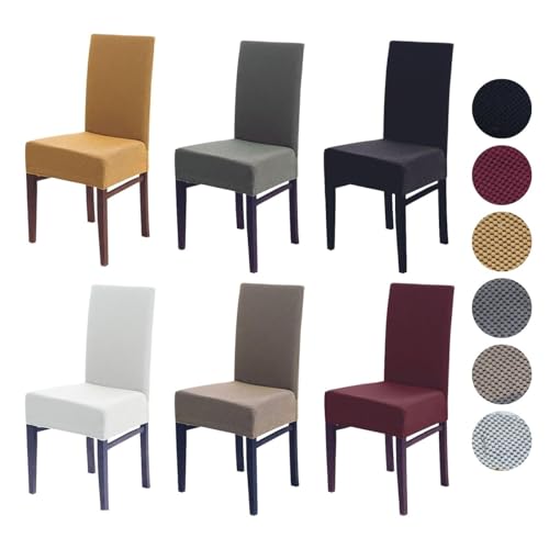 Easy Dort Stuhlhusse, waschbar, dehnbar, abnehmbar, Weiß, elastischer Stuhlschutz, 2 Stück von Easy dort