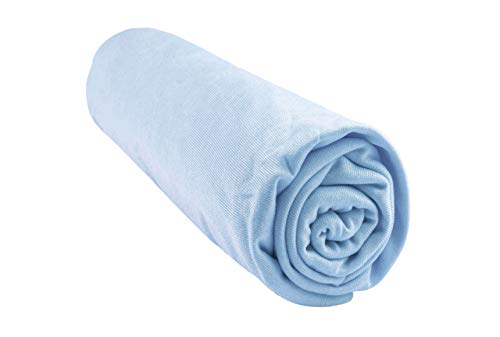 Easy Dort av2021-Easy Dort-Drap housse x cm Enfant evolutif lit junior x-d04d15c1 Spannbettlaken, Stretch-Jersey, himmelblau, 90x190 / 90x200 von Easy dort