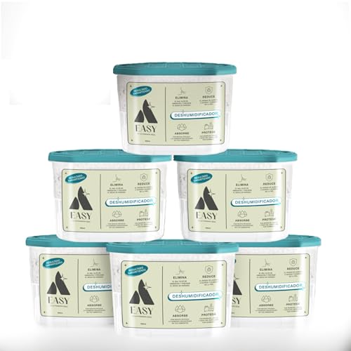 Easy 6 Packungen mit 500 ml und sehr einfach zu verwenden. Absorber für Haus, Schränke, Zimmer, Schubladen, Wände und Auto. Entfernt Gerüche und verhindert Kondensation Easy 6 Packungen mit 500 ml und sehr einfach zu verwenden. Absorber für Haus, Schränke, Zimmer, Schubladen, Wände und Auto. Entfernt Gerüche und verhindert Kondensation von Easy