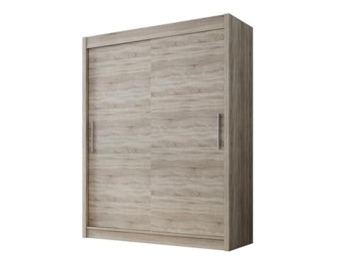 Easy4You D1 120 cm Trüffel Schiebetüren Kleiderschrank 120x200x58 cm Schlafzimmermöbel, Aufbewahrung - Mehrzweckschrank - Farbe: Trüffel Easy4You D1 120 cm Trüffel Schiebetüren Kleiderschrank 120x200x58 cm Schlafzimmermöbel, Aufbewahrung - Mehrzweckschrank - Farbe: Trüffel von Easy4You
