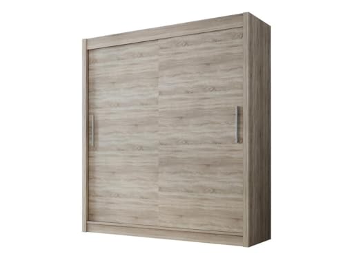 Easy4You D1 150 cm Trüffel Schiebetüren Kleiderschrank 150x200x58 cm Schlafzimmermöbel, Aufbewahrung - Mehrzweckschrank - Farbe: Trüffel Easy4You D1 150 cm Trüffel Schiebetüren Kleiderschrank 150x200x58 cm Schlafzimmermöbel, Aufbewahrung - Mehrzweckschrank - Farbe: Trüffel von Easy4You