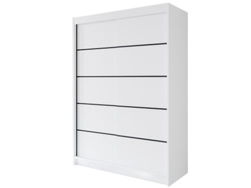 Easy4You P4 180 cm Weiß Schiebetüren Kleiderschrank 180x215x58 cm Schlafzimmermöbel, Aufbewahrung - Mehrzweckschrank - Farbe: Weiß Easy4You P4 180 cm Weiß Schiebetüren Kleiderschrank 180x215x58 cm Schlafzimmermöbel, Aufbewahrung - Mehrzweckschrank - Farbe: Weiß von Easy4You