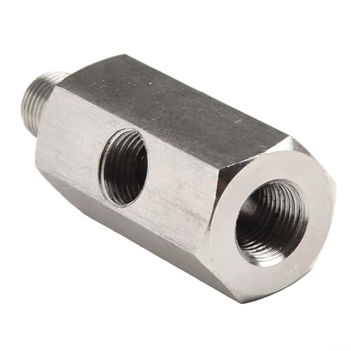 1/8 Zoll BSPT auf NPT für Turbo-Öldrucksensor T-Anschluss für verbesserte Leistung von EasyByMall