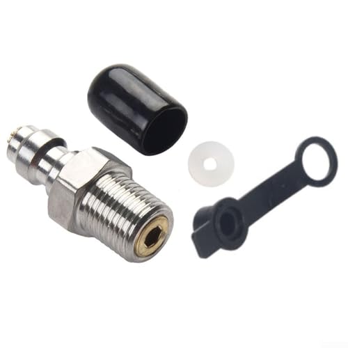 1/8 Zoll Schnellverschlusskupplung, Edelstahl, pneumatisches Schnellkupplungs-Set für 8 mm M10 x 1 männlichen Adapter von EasyByMall