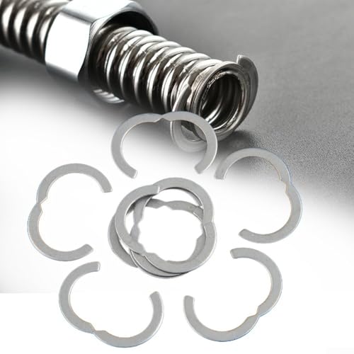 10er Komplettset Edelstahl Segmentringe für Solar Wellrohr DN16 DN20 DN25 DN32 (DN32) von EasyByMall