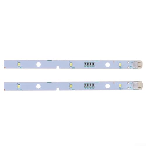 LED-Lichtleiste für Kühlschrank, 2 Stück Kühlschrank-Lichtleisten, LED-Lichtleiste für Rongsheng, für Hisense Kühlschrank E349766 MDDZ-162A 1629348, Effiziente und klare Beleuchtung, DC12V 2W 160x10mm von EasyByMall