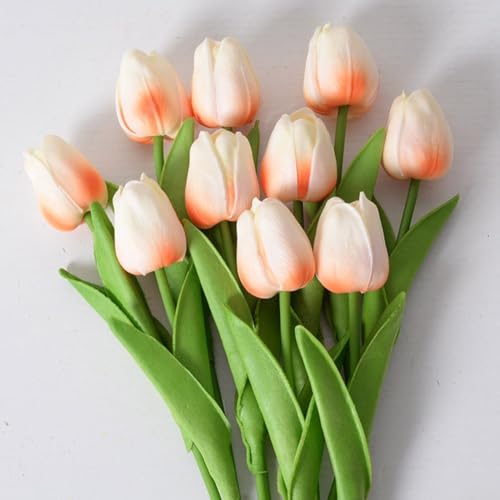 2 Stück lebensechte Tulpen für Hochzeitsdekoration und Heimakzente, künstliche Blumensträuße () von EasyByMall