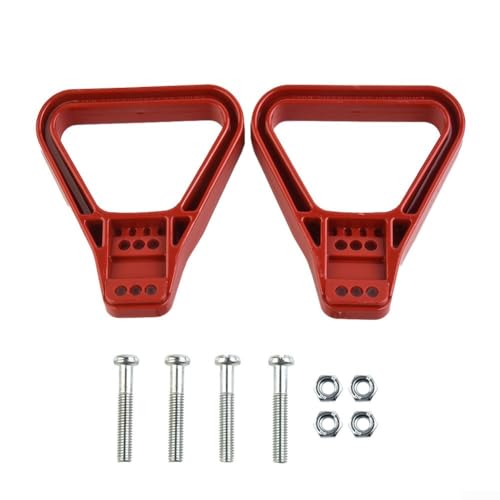 2 x Batterie-Schnellverbindung/Trenn-Kabelbaum-Anschluss-Griff, 120 A/175 A, 600 V, Gabelstapler-Stromanschluss-Griff (175 A-Rot) von EasyByMall