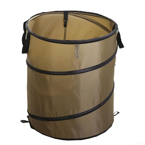 38 Liter leichter Mülleimer für den Außenbereich, faltbar und einfach zu verstauen, perfekt zum Sammeln von Abfällen während Aktivitäten (dunkelgrün) von EasyByMall