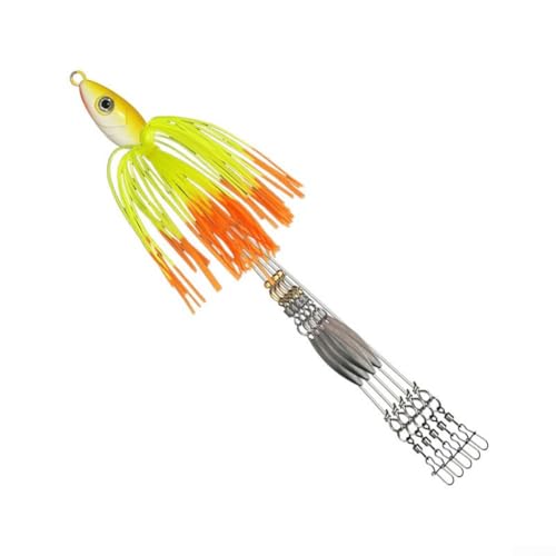 5-armiges Alabama-Regenschirm-Rig, perfekt verarbeitet für Barsch-Angelabenteuer (7) von EasyByMall