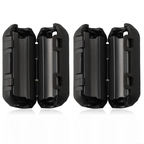 5 mm Ferritkern RFI Rauschunterdrücker Kabel-Clip-Filter für verbesserte Audio- und Videosignale (5 Stück) von EasyByMall