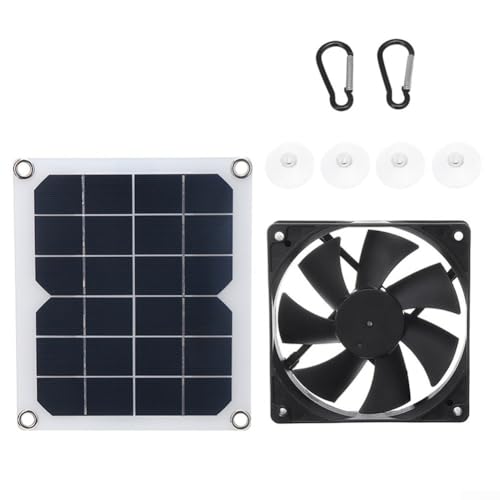 6V 10W Solarventilator für Haustierwohnbereiche und Gewächshäuser, fördert frische und saubere Luft von EasyByMall