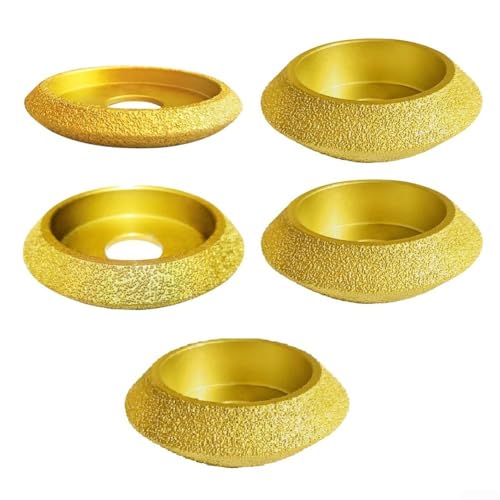 75 mm V-Form, trocken vakuumgelötete Schleifscheibe, Kantenprofil-Schleifscheibe, für Beton, Marmor, Granit, Quarzprofil-Schleifscheibe (25 mm) von EasyByMall