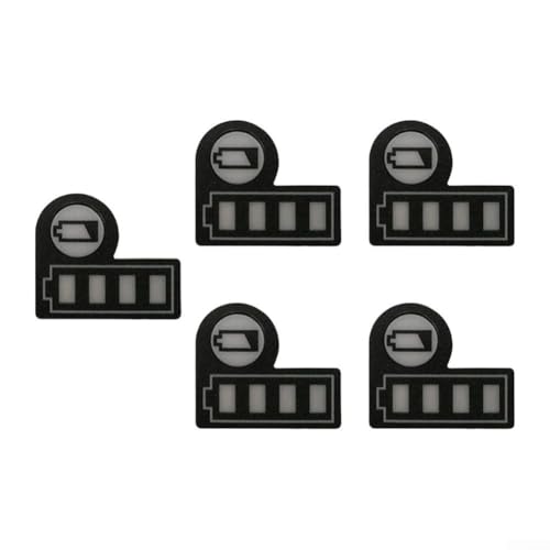 Akku-Kapazitäts-Schlüsselaufkleber, 5-teiliges Set für 18 V 14 4 V Batterien, kompatibel mit BL1830 BL1430 Akku-Kapazitäts-Schlüsselaufkleber, 5-teiliges Set für 18 V 14 4 V Batterien, kompatibel mit BL1830 BL1430 von EasyByMall