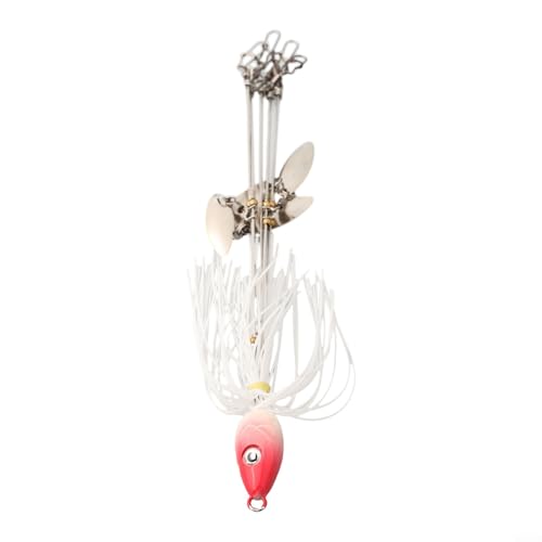 Alabama Umbrella Rig mit 5 Armen und Weidenblättern für optimale Angelergebnisse (1) von EasyByMall
