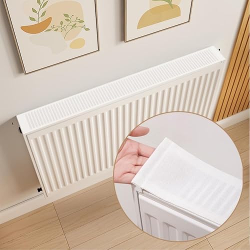 Atmungsaktiver Heizkörper-Staubschutz, entworfen, eingebaute Magnete, um Staub zu blockieren und die Lebensdauer des Heizkörpers zu verlängern (100 cm) von EasyByMall