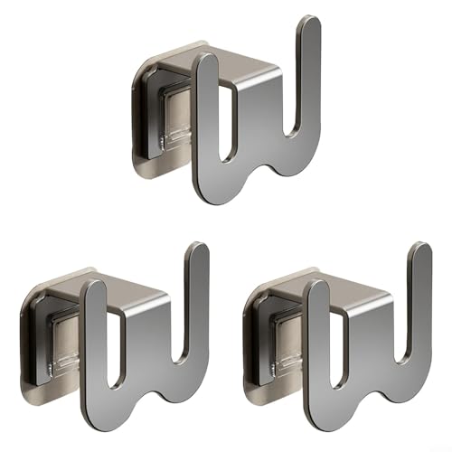 Badezimmer-Hausschuh-Organizer, Regal, ohne Bohren, 3 Aluminiumhaken, Wandmontage, für die Verwaltung von Hausschuhen in Badezimmern, Wohnungen und Hotels Badezimmer-Hausschuh-Organizer, Regal, ohne Bohren, 3 Aluminiumhaken, Wandmontage, für die Verwaltung von Hausschuhen in Badezimmern, Wohnungen und Hotels von EasyByMall