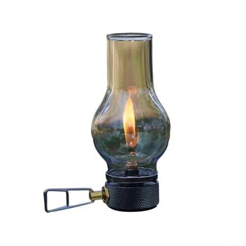 Beleuchtete Gaslaterne, Camping-Lichter für Zelt, beleuchtete Gaslaterne, Atmosphäre, Lampe für Outdoor, Camping, Wandern (Gaslampe) von EasyByMall