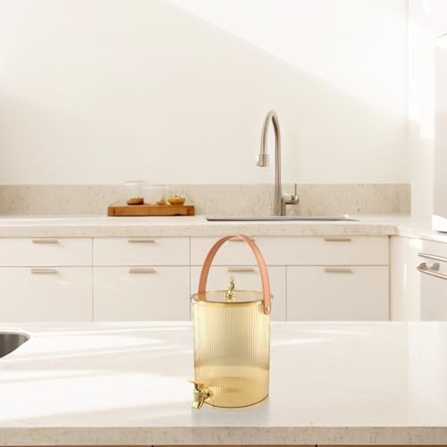 Benutzerfreundlicher Kaltwasser-Wasserkocher mit praktischem Wasserhahn und Dichtung, um Ihre Getränke länger frisch zu halten (Gold 5L) von EasyByMall
