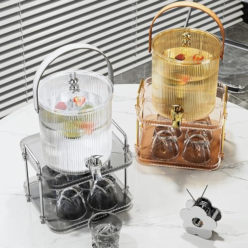 Benutzerfreundlicher Kaltwasserkocher mit praktischem Wasserhahn und Dichtung, um Ihre Getränke länger frisch zu halten (Weiß, 5 l) von EasyByMall