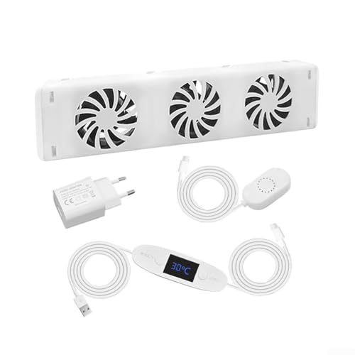 EasyByMall Heizkörper Ventilator, 3.0 Smart Langlebiger Heizungsventilator Für Unterheizungen Und Heizkörper - Zum Sparen Von Energie Und Heizkosten(Mono set) von EasyByMall