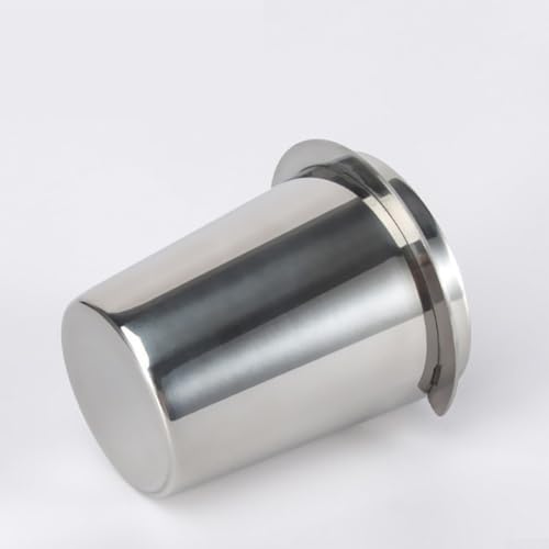 Edelstahl-Kaffee-Dosierbecher für Espressomaschinen und praktischer Kaffeepulverhalter (silberfarben, 58 mm) von EasyByMall