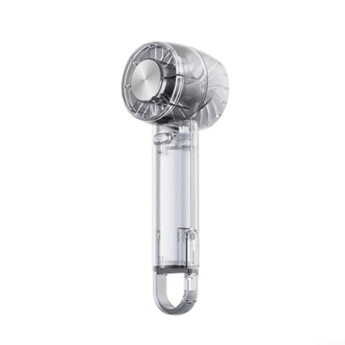 Effizienter Handventilator mit einem einzigartigen Eiskühlsystem für erfrischende Brise überall (transparentes Schwarz) von EasyByMall