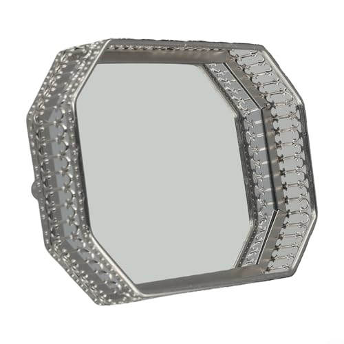 Elegantes Kosmetikspiegel-Tablett zum Organisieren von Schmuck und Accessoires im Wohnzimmer oder Schlafzimmer (A) von EasyByMall