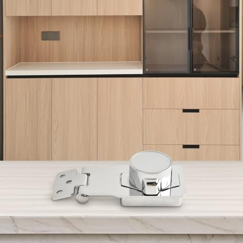 Elektronisches digitales Passwortschloss mit Touchscreen für Schrank, Briefkasten und Dateisicherheit aus Zinklegierung (weiß) von EasyByMall