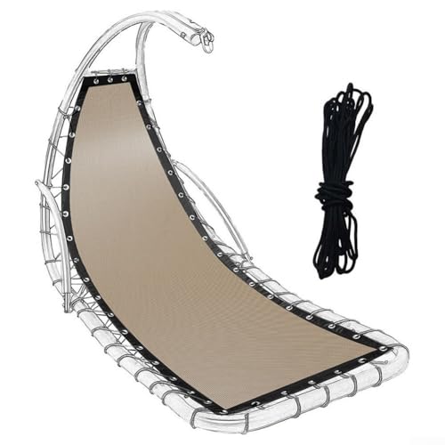 Ersatzstoff für Hängesessel, Ersatz-Sitztuch für Textilene Hängesessel – 64 x 197 x 23 cm (Khaki B) von EasyByMall