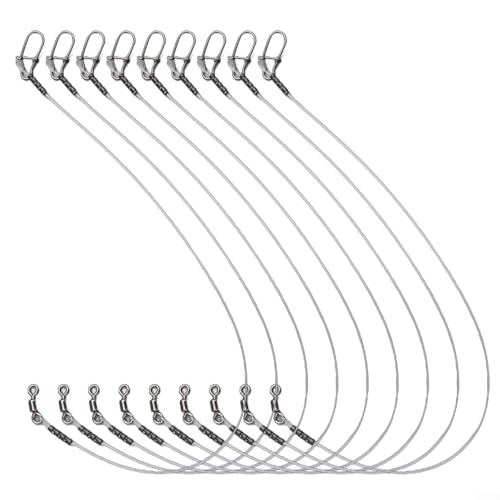 Fluorocarbon Angelvorfächer Pack Quick Snap Design für einfache Verwendung und verbesserte Leistung beim Angeln (14 kg 30 cm) von EasyByMall